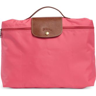 Longchamp Le Pliage Top Handle Document Holder Bag in Flowers at Nordstrom Rack