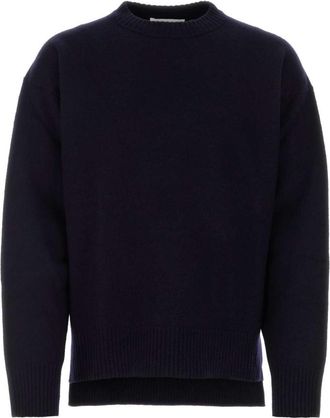 Jil Sander Dark Blue Wool Oversize Sweater