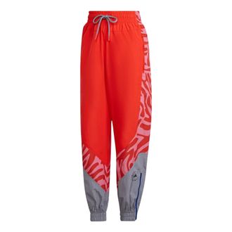 adidas (WMNS) adidas by Stella McCartney Pants Asia Sizing Red Grey HD9141