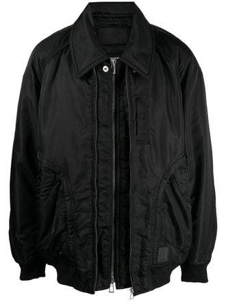 Songzio Meta MA-1 detachable-collar jacket - Black