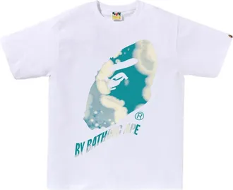 A Bathing Ape Tie Dye Twist By Bathing Ape T-Shirt White 1L30-110-043-WHT