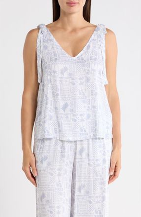 Splendid Tie Strap Tank in Sunny Print at Nordstrom Rack, Size X-Small
