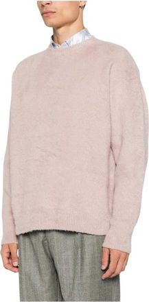 Roberto Collina Truien & Vesten, Heren, Roze, XL, Rosan Trui