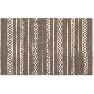 Linea Paralela Alfombra Interior Y Exterior Marr&oacute;n 200x300 Cm