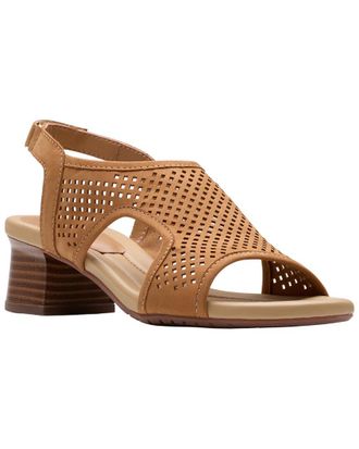 Clarks Desirae Sail Nubuck Heeled Sandal