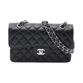 Chanel Pre-owned Vintage Schoudertas - Dames - Pre-owned - Zwart - Maat: ONE Size Leer