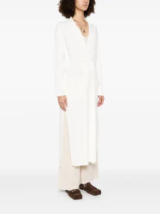 Parosh Double-Breasted Coat - White