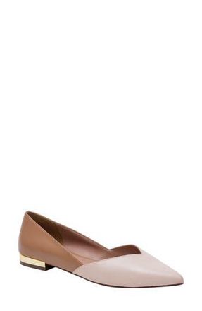 Linea Paolo Nasya Pointed Toe Flat in Pale Pink/Desert at Nordstrom Rack, Size 9.5
