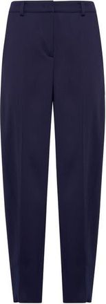 Maison Common Cotton Wool Barrel Pants in Blue at Nordstrom, Size 42