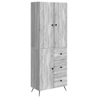 vidaXL Juego De Armarios 2 Uds. Sonoma Gris Madera De Ingenier&iacute;a Vidaxl