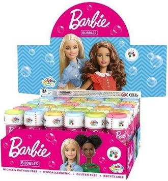 Trade Shop Trade Shop - Paquete De Burbujas De Jab&oacute;n De Barbie 36pcs 60 Ml Botellas Para Vacaciones Juego De Ni&ntilde;os 550000
