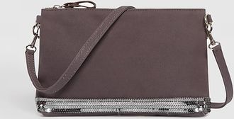 Vanessa Bruno Pochette Zipp&eacute;e Bandouli&egrave;re Anthracite