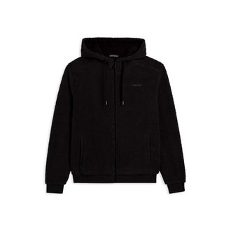 Freddy Felpa in pile sherpa con cappuccio in jersey