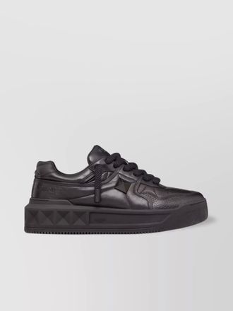 Valentino Garavani xl leather sneakers with roman stud detail