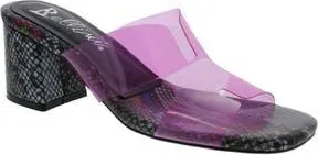 Bellini Faze Transparent Block Heel Sandal in Pink at Nordstrom Rack, Size 9.5
