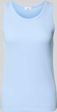 s.Oliver Red Label Slim Fit Tank Top aus Baumwoll-Elasthan-Mix in Hellblau, Größe 46