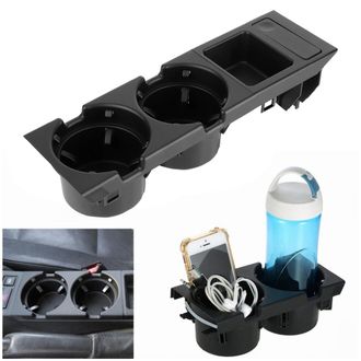 OEM Accesorios Para La Consola Central Del Bmw Serie 3 E46: Portavasos Dobles Y Monedero