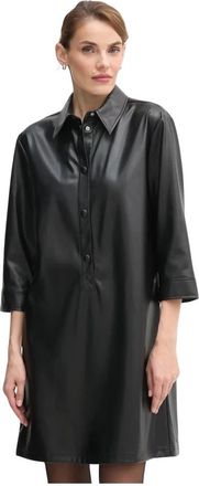 Benetton Mini Jurk - Dames - Mantel - Zwart - S - Polyester - Jassen