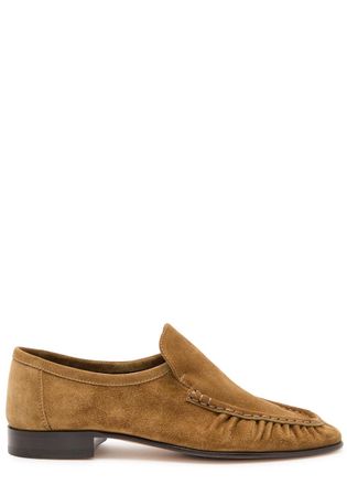 The Row The Row Soft Suede Loafers - Brown - 37 (IT37/ UK4)