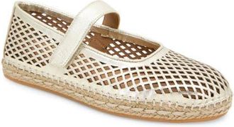 Gentle Souls Sienna Mary Jane Flat in Soft Gold Leather at Nordstrom, Size 5.5