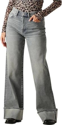 Catwalk Junkie Loose Fit Jeans met Plooi - Dames - Loose Fit Jeans - Blauw - W26 - Jeans