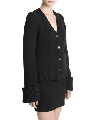 Vince Double Face Wool-Blend Cardigan