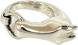 Herm&egrave;s Silver Silver 925 Band Ring (Pre-Owned)