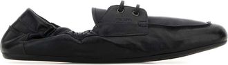 Prada Black Leather Loafers