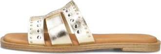 Notre-V Dames Slippers 456n - Dames - Sandalen - Geel - 38 EU - Leer - Schoenen