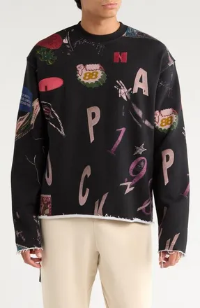 Honor The Gift Collage Crewneck Graphic Sweatshirt in Black at Nordstrom, Size X-Large