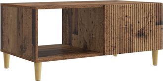 vidaXL Mesa De Caf&eacute; Madera Envejecida 90 X 50 X 40 Cm Vidaxl