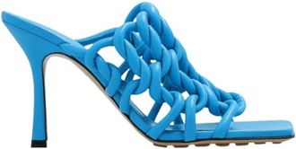 Bottega Veneta Sandal Pool V2O20 Model 4631 - Dames - Muiltjes - Blauw - 38 EU - Schoenen