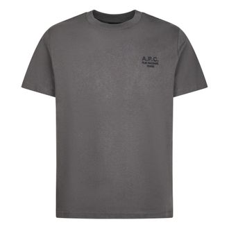 A.P.C. T-Shirts, male, Gray, Size: S Standard Rue Madame T-shirt