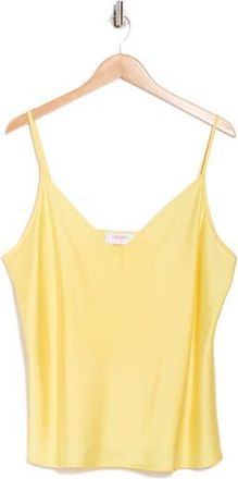 Renee C Satin V-Neck Camisole in Yellow at Nordstrom Rack, Size 2 X