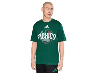 adidas Fifa World Cup 2026 Mexico T-shirt Mens Workout Team Dark Green : LG, Cotton