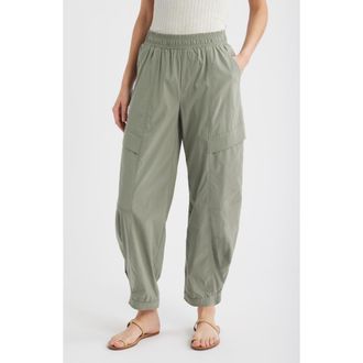 Wit & Wisdom Ultra Skyrise Wide Leg Cargo Pants in Deep Seagrass at Nordstrom Rack, Size Large
