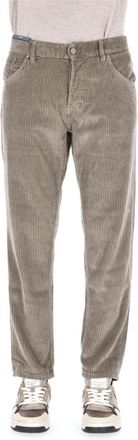 Pantaloni Torino 5 Tasche Rebel Broeken - Heren - Slim Fit Broeken - Grijs - W31 - Katoen - Broeken