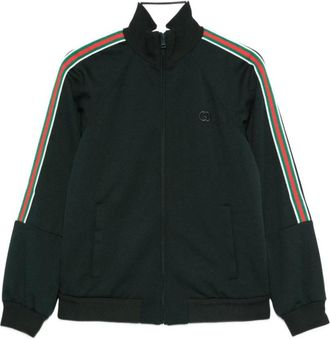 Gucci Zip-throughs, female, Green, Size: M Technical Jersey Track Jacket