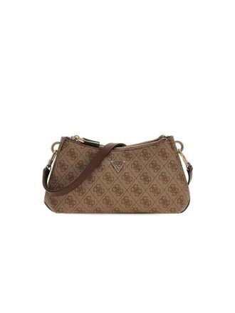 Guess Womens Crossbody Bag Latte Logo-Brown Polyurethane - Crossbody-Bags Logo/brown