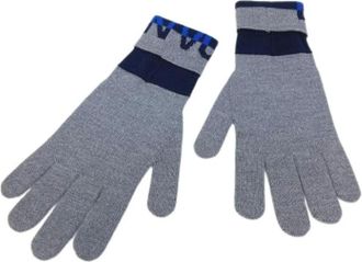 Louis Vuitton Pre-owned Accessories, male, Gray, Size: ONE SIZE Pre-owned Wool gloves