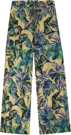 Pinko Pinko, Broeken, Dames, Veelkleurig, S, Viscose broek met bloemenprint