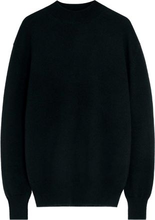 Christophe Lemaire Mock Neck Rib-knit Trim Sweater