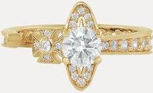 Vivienne Westwood Maitena Ring Gold Silver / Cubic Zirconia Unisex