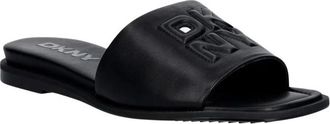 DKNY Chicago Slide - Dames - Sandalen - Zwart - 39 EU - Leer - Schoenen