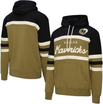 Mitchell & Ness Mens Mitchell & Ness Olive Dallas Mavericks Double Clutch Head Coach Hoodie at Nordstrom, Size Xxx-Large