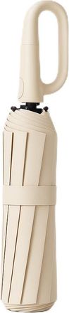 Generic Auto Open Close Umbrella (White/Ivory)