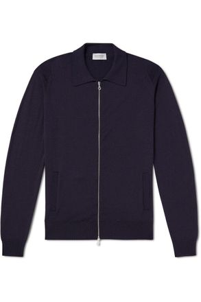 John Smedley Alston Slim-Fit Merino Wool Zip-Up Cardigan