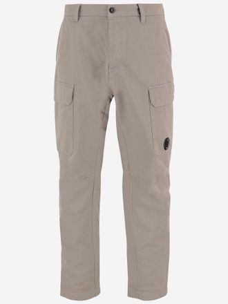 C.P. Company Cp Company Cotton Trousers With Logo