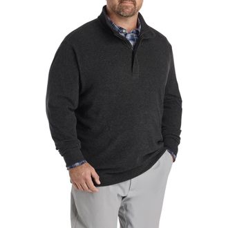 Vineyard Vines Big & Tall Calmwater 1/4-Zip Pullover in Nocturne at Nordstrom, Size 4X Big