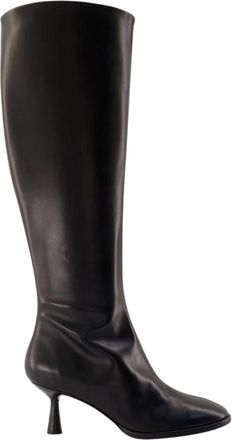 Aeyde Catherine Boots - Dames - Laarzen met Hak - Zwart - 37 EU - Leer - Schoenen
